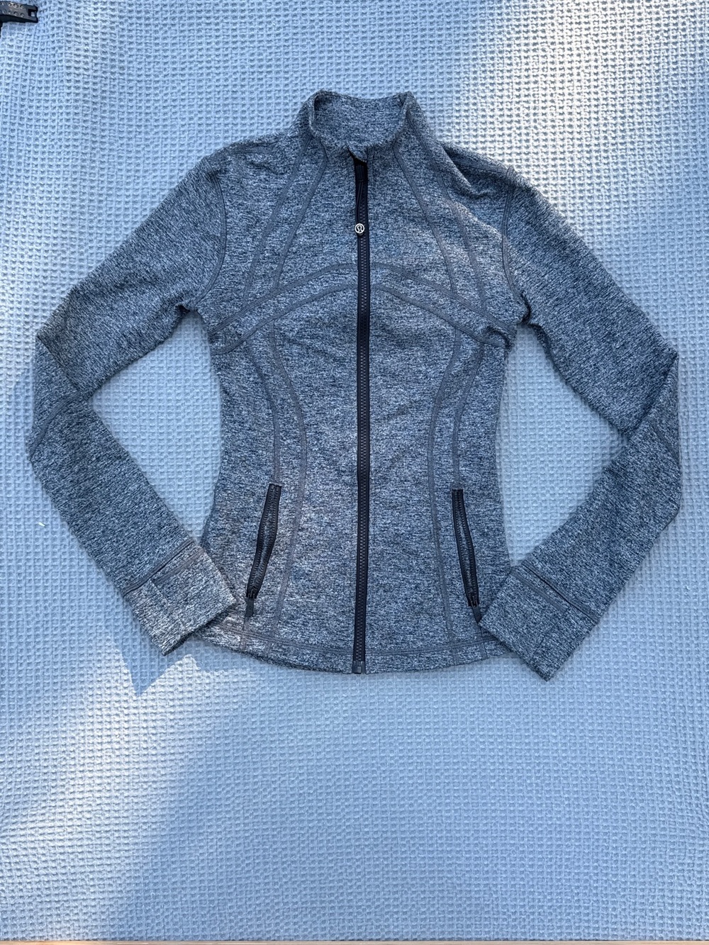 lululemon athletica Heathered Gray Full-Zip Bomber Jacket